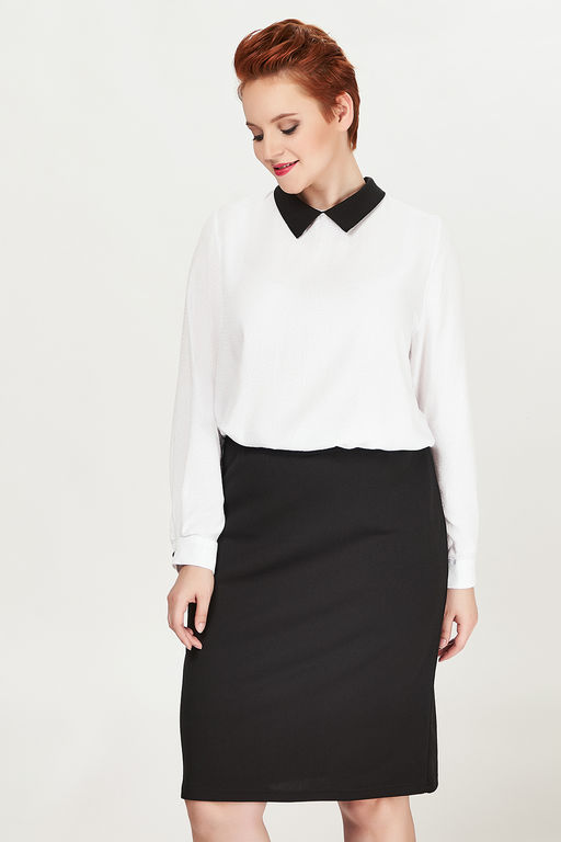 Блуза офисная белая - Olsi фото 3