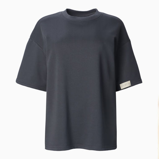 Футболка с нашивкой женская MIST Base, графит, размер 48