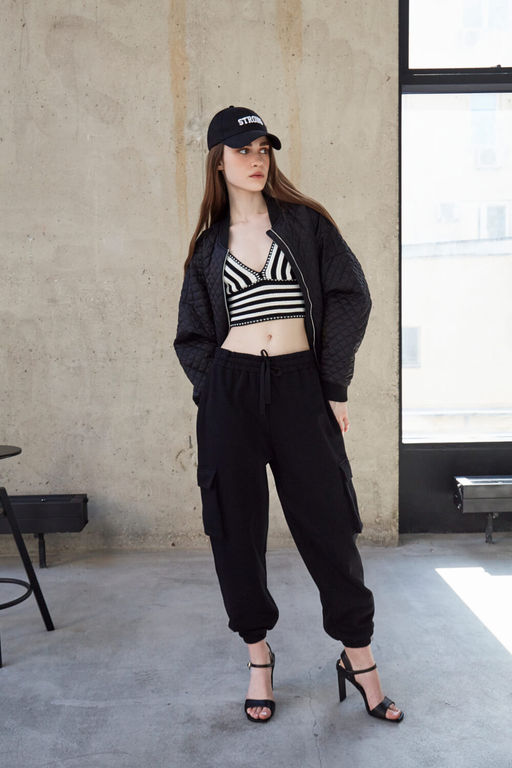 Стеганая куртка-бомбер - Incity фото 8