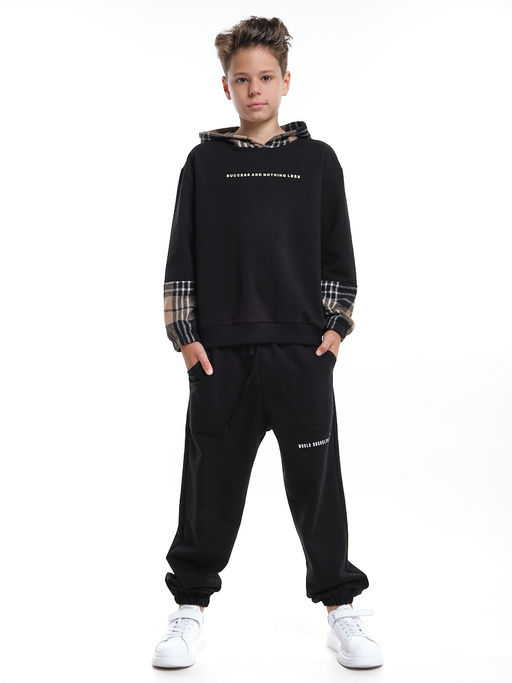 Толстовка с капюшоном: тепло и удобство UD 7993 черный - Mini maxi фото 2