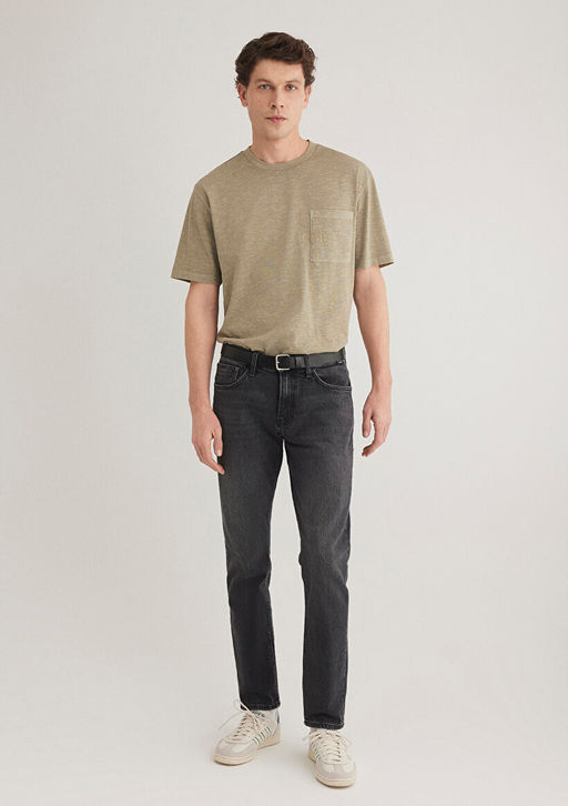 Jake Classic Denim Koyu Gri Jean Pantolon - Mavi фото 2