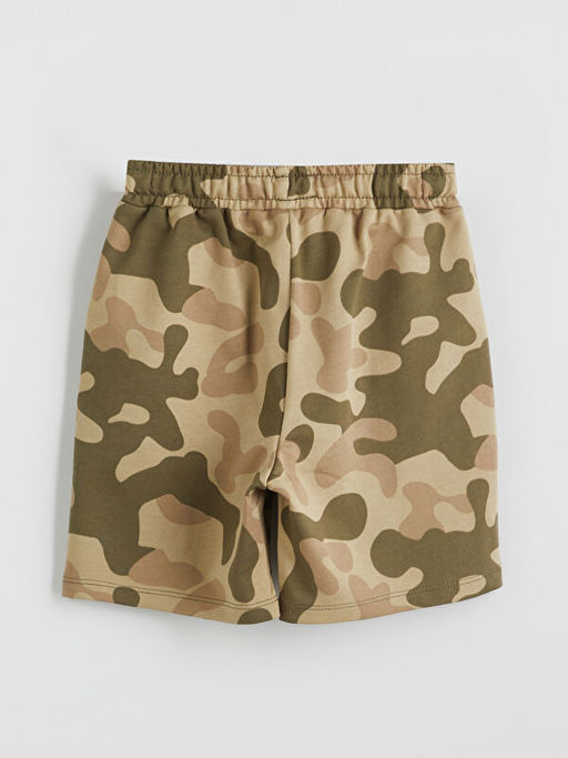 Beli Lastikli Bask?l? Erkek ?ocuk ?ort