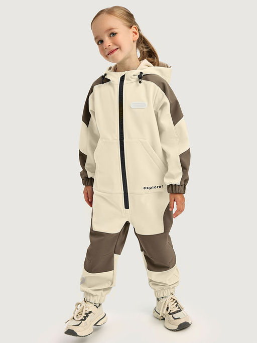 Комбинезон 8л15026 кешью/кофе