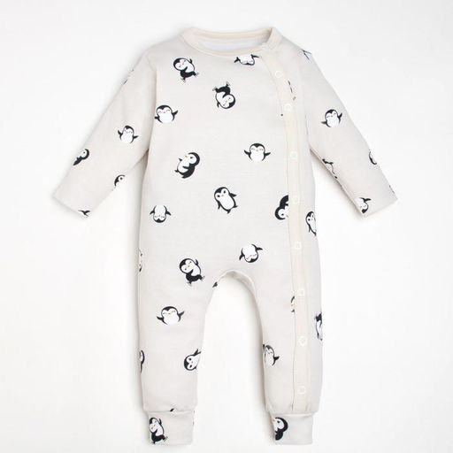 Комбинезон Крошка Я Пингвин, рост 62-68 см, серый