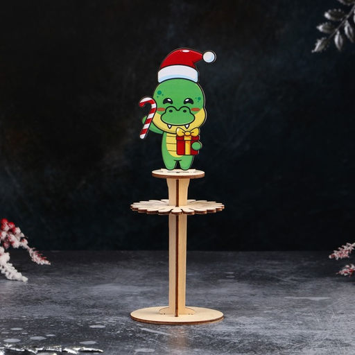 Салфетница деревянная Доляна Счастливый Дракончик, символ года 2024, 23,599 см  фото 2