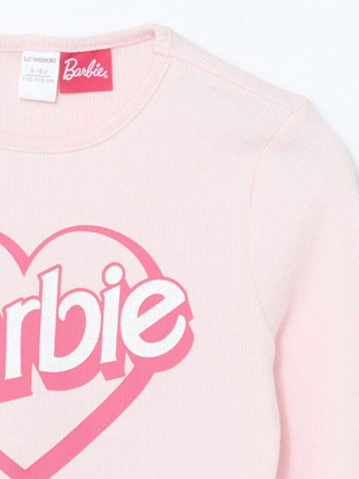 Barbie Bask?l? Uzun Kollu K?z Bebek Ti??rt - Waikiki фото 2