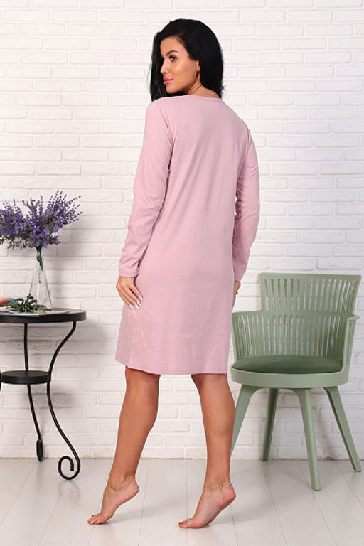 Сорочка с длинным рукавом, принт (0788, кофе) - Плиона фото 10