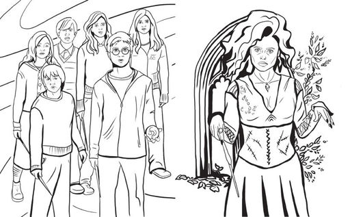 Волшебный мир Гарри Поттера. Раскраска