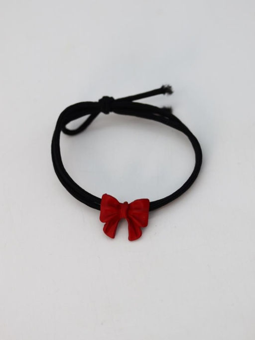 Резинка для волос GIRLY "Bow", red