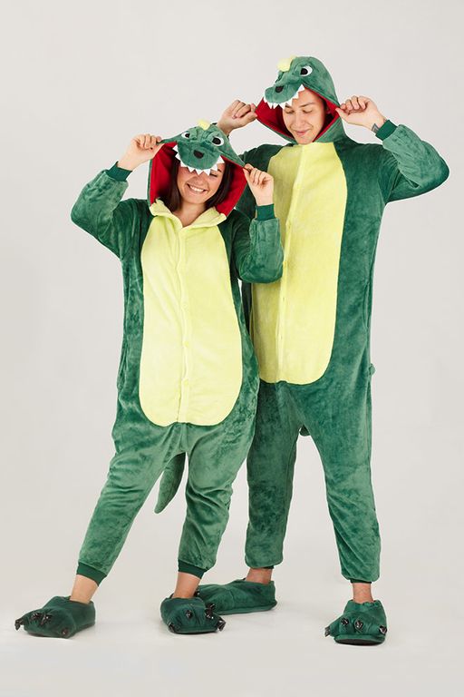 Пижама кигуруми Зеленый Динозавр