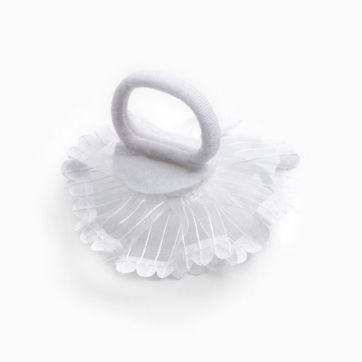 Бант для волос на резинке школьный, белый, 2 штуки, 7 см, Минни Маус