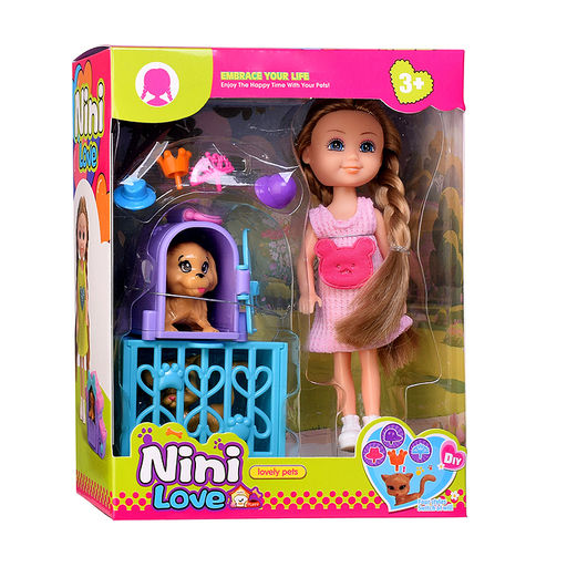 Кукла с аксессуарами "Мои питомцы" в коробке