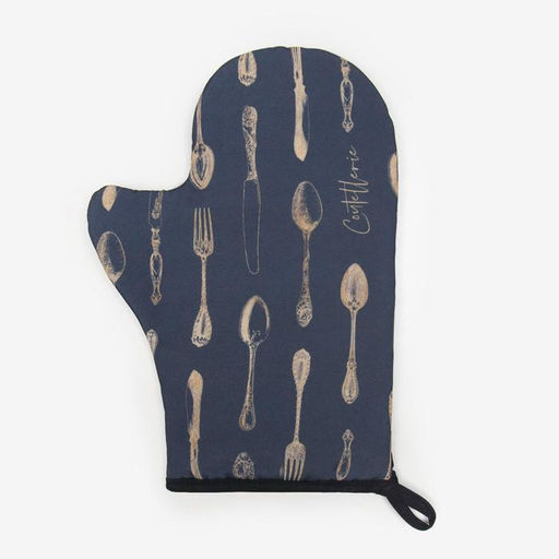 Варежка-прихватка «Доляна» Приборы 20×28 см, габардин, 35% хлопок, 65% п/э, ватин 250 г/м²