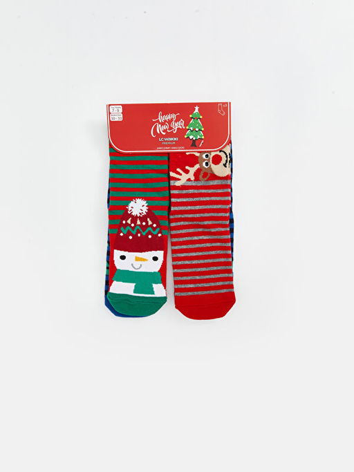 Y?lba?? Temal? Erkek ?ocuk Soket ?orap 3l? - Waikiki фото 2