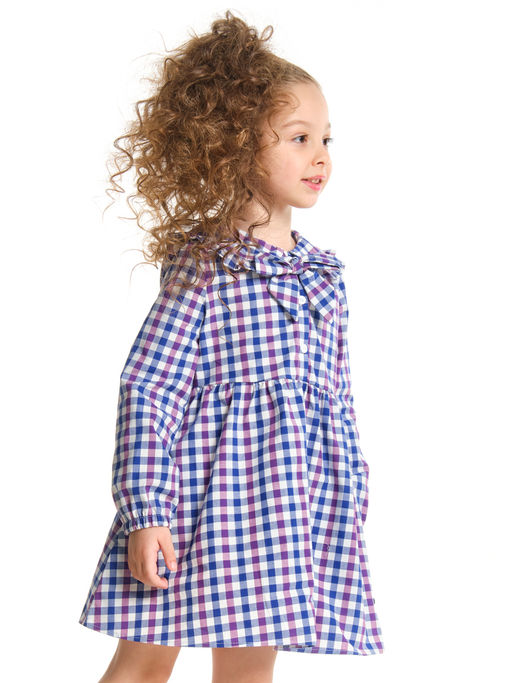 Платье в клетку UD 6140 син-черн клетка - Mini maxi фото 6