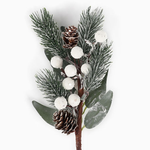 Ветка декоративная новогодняя, 28×12×6 см