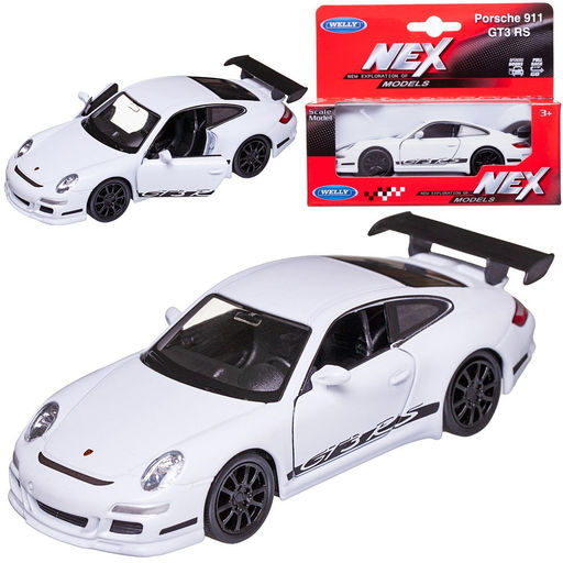 Welly. Машинка 1:38 "Porsche 911 GT3 RS 2016" белый с черным арт.43746W-W