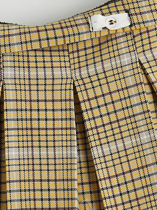 Beli Ayarlanabilir Lastikli Ekose K?z ?ocuk Etek