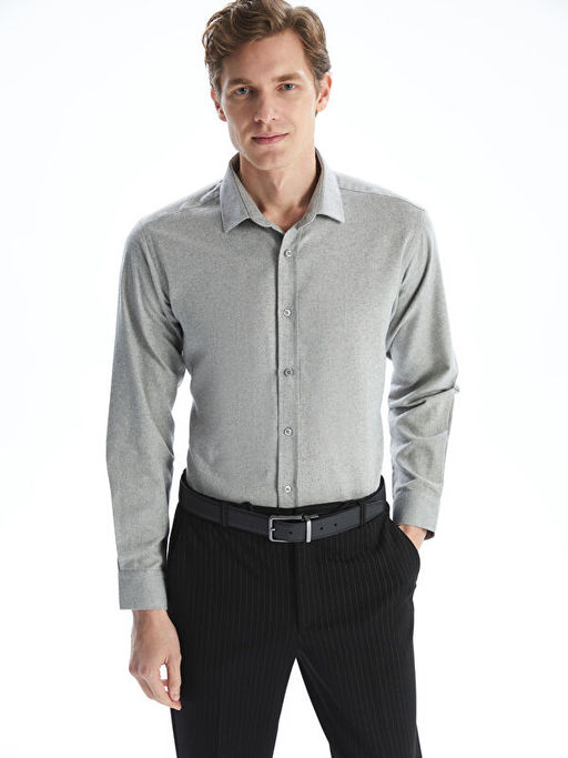 Slim Fit Uzun Kollu Erkek G?mlek