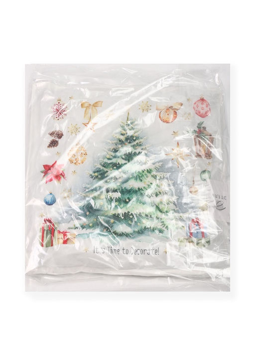 Подушка декоративная новогодняя «Этель. Time to decorate», 40×40 см, велюр