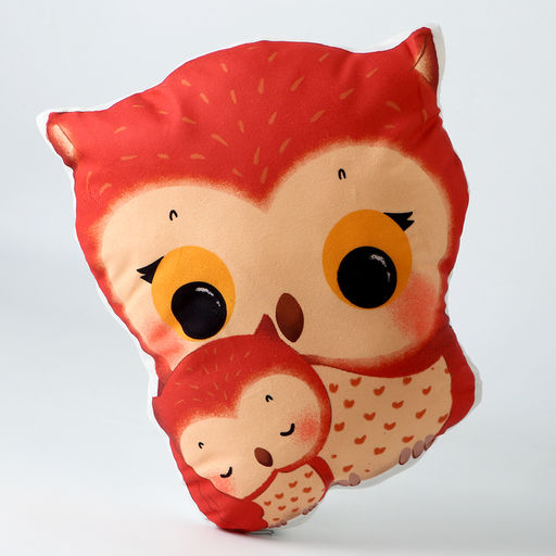 Подушка декоративная Совушки мама - POMPOSHKI фото 3