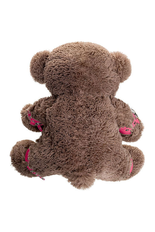 Бондажный набор Pecado BDSM, Медведь бурый, оковы, наручники, натуральная кожа, розовый