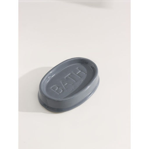 Аксессуары для ванной SAVANNA Бэкки, 3 предмета, мыльница, дозатор для мыла 400 мл, стакан, серо-голубые  фото 5