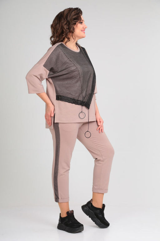 Костюм Michel Chic 1329/1 пудра, черный  фото 4
