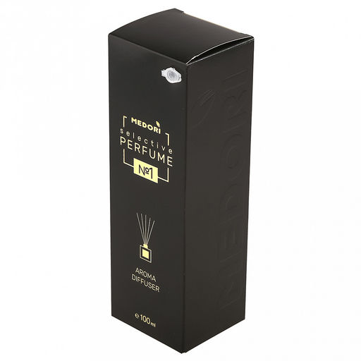 Ароматический диффузор 100мл Лост Черри 6х7х21,5см, настольный, стекло, палочки из микрофибры, парфюм, с пробником аромата, в коробке, Medori (Россия)  фото 2