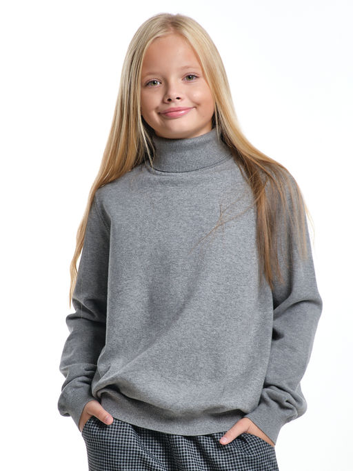 Джемпер (водолазка) 33-12240 т.серый