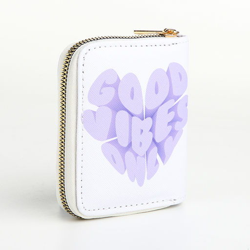 Кошелёк на молнии, белый