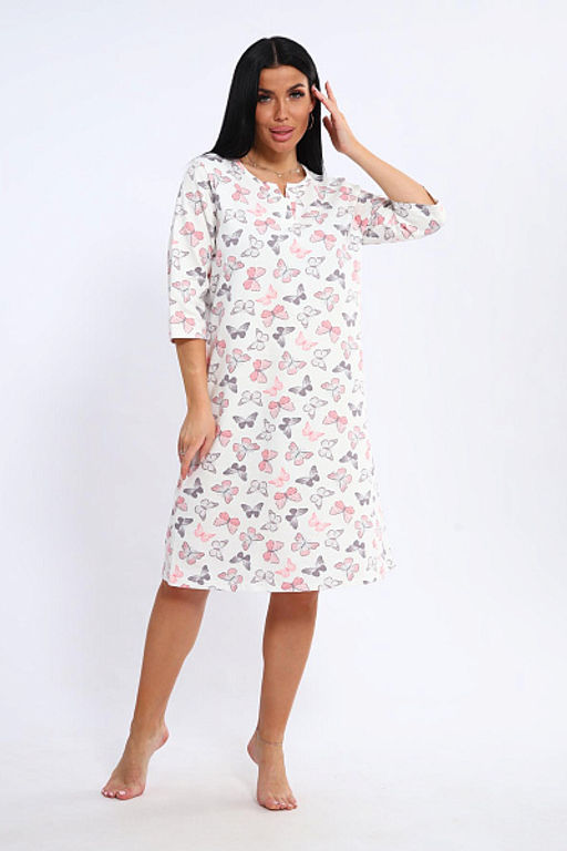 Сорочка теплая, футер с начесом (01035) - Плиона фото 97