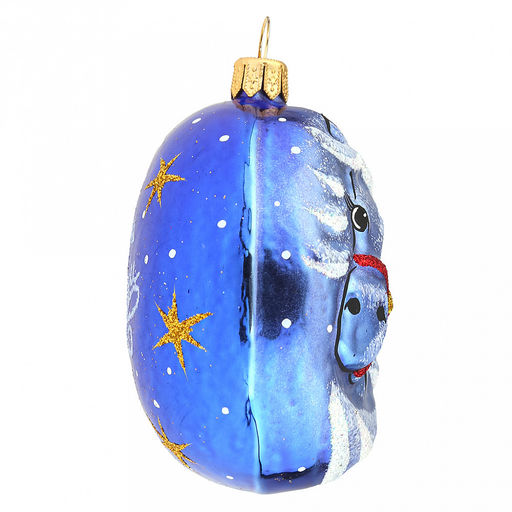 Елочная игрушка фигурка стеклянная "Зодиак. Лошадка " h8см, ручная художественная роспись, цвета микс, подарочная упаковка, "Символ 2026 года" (Россия)