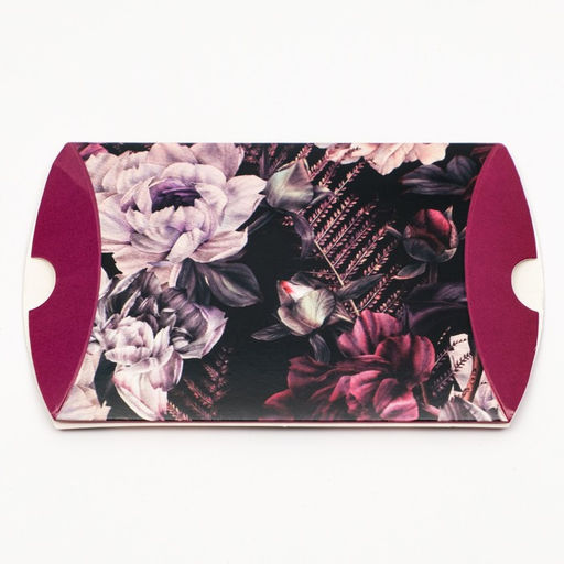 Цена за 10 шт. Коробка - подушка подарочная, складная Цветы осени, 11?8?2 см