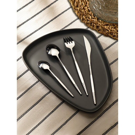 Набор столовых приборов Доляна Античность, 4 предмета, нержавеющая сталь, серебристый  фото 4