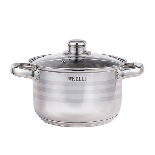 Кастрюля из нерж. стали 2,5л "Kelli", арт. KL-4293-18