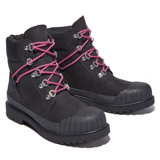 Ботинки Timberland 6 Inch Premium Boot Rubber Toe WP черные  фото 2
