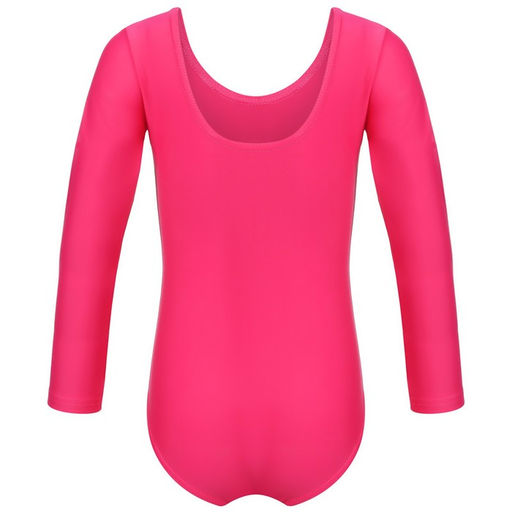 Купальник гимнастический Grace Dance, с длинным рукавом, р. 40, цвет малина  фото 4