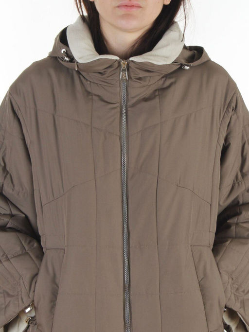 8862 GRAY/BROWN Куртка демисезонная женская