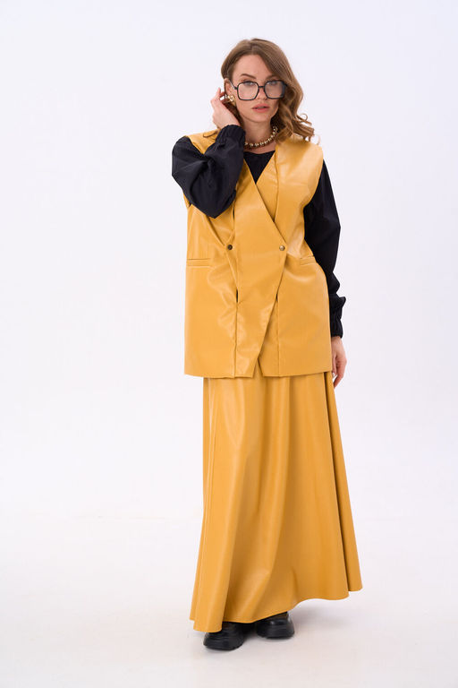 Жилет NIKVA н709-4 горчица  фото 2