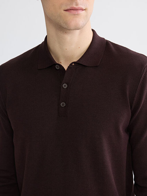 Polo Yaka Erkek Triko Kazak