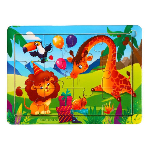 Пазл Весёлый праздник, 15 х 11 см - Лесная мастерская фото 2