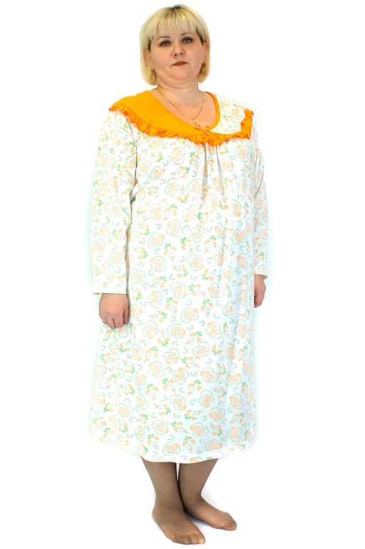Арт. 2540 Ночная сорочка с дл. рукавом Цвет:ассорти - Калинка фото 5