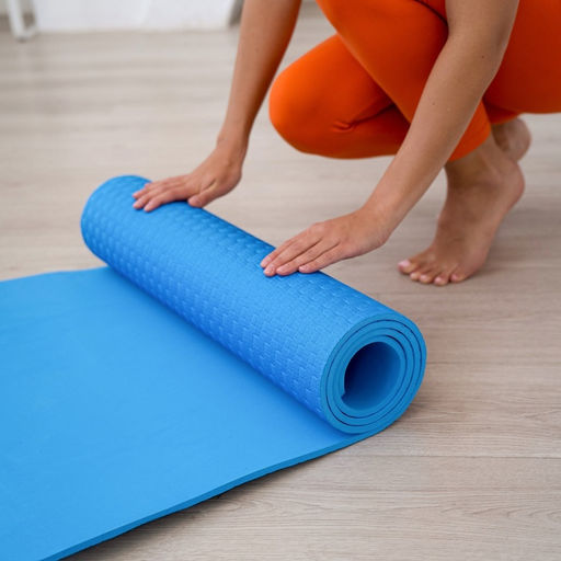 Коврик для йоги Sangh, 183×61×0.7 см, цвет синий