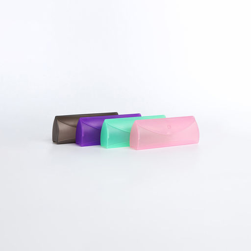 Цена за 3 шт. Футляр для очков на застёжке, длина 15.4 см, МИКС