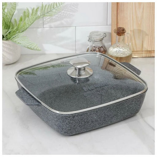 Жаровня квадратная 24х24 см АП Premium (grey) арт. 37901 /Мечта/  фото 13