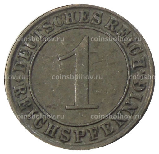1 рейхспфенниг 1925 года J Германия