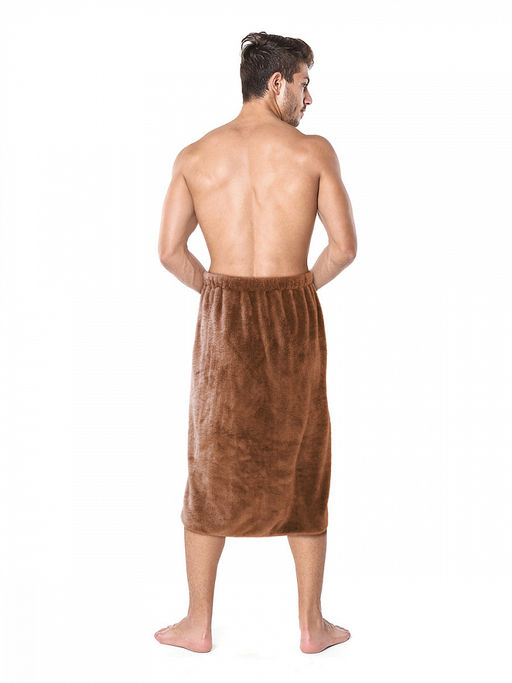 Юбка для сауны мужская коричневый 75x140 - Denastia фото 4