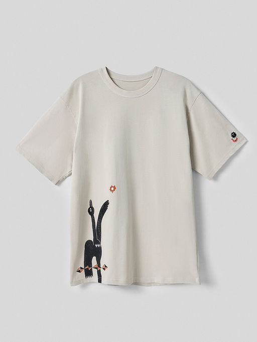 Футболка прямая мужская серая с принтом на спине - Mark formelle фото 6