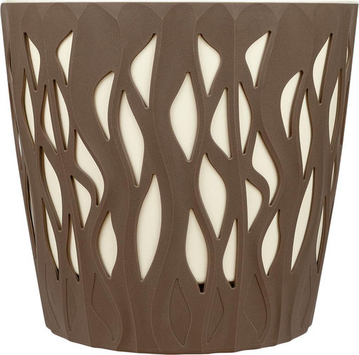 Горшок для цветов InGreen Winds D 340мм/20 л с дренажной вставкой 18,7л антрацит IG652110003